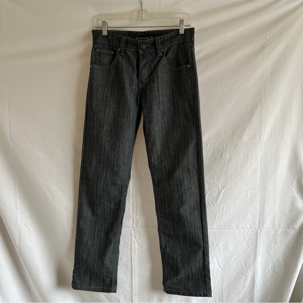 Victorious Premium Collection Charcoal Gray Denim Jeans Size 28 x 30